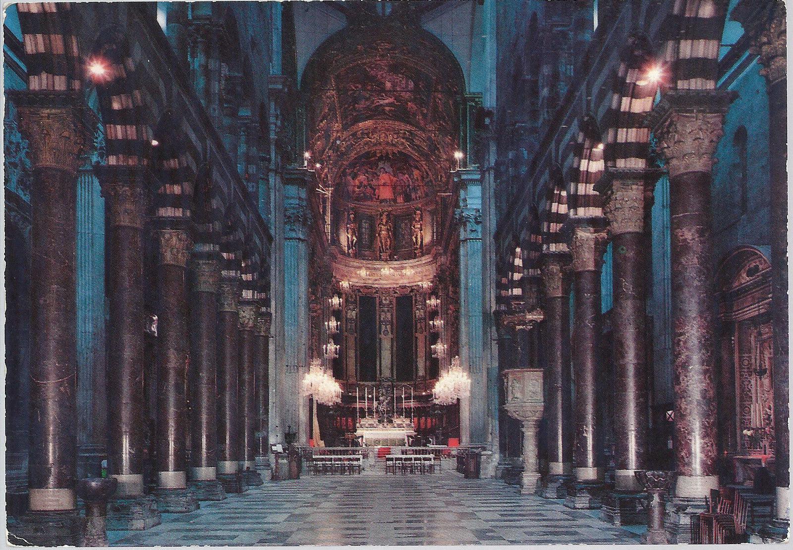 GENOVA - INTERNO DELLA CATTEDRALE DI S. LORENZO - V 1977 - F