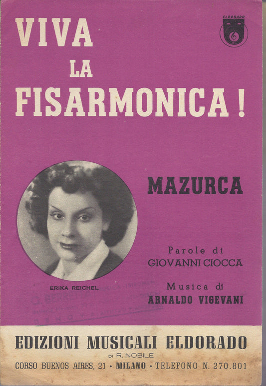 VIVA LA FISARMONICA!   G. Cioccia - Arnaldo Vigevani # SPARTITO - Erika Reichel