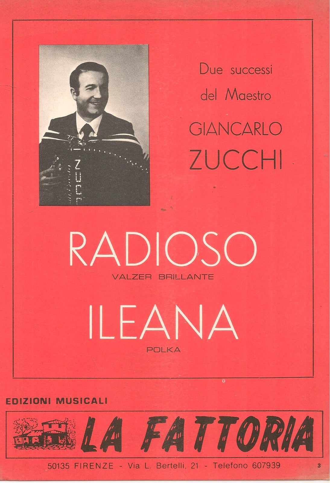 RADIOSO. valzer - ILEANA. polka -SPARTITO-SHEET MUSIC