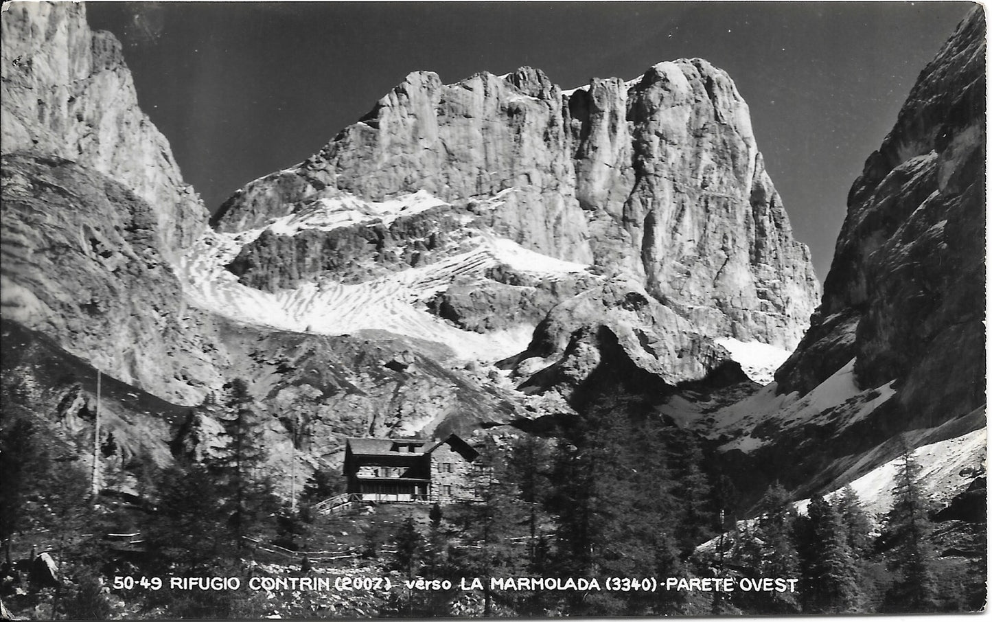 RIFUGIO CONTRIN VERSO LA MARMOLADA - PARETE OVEST - NV