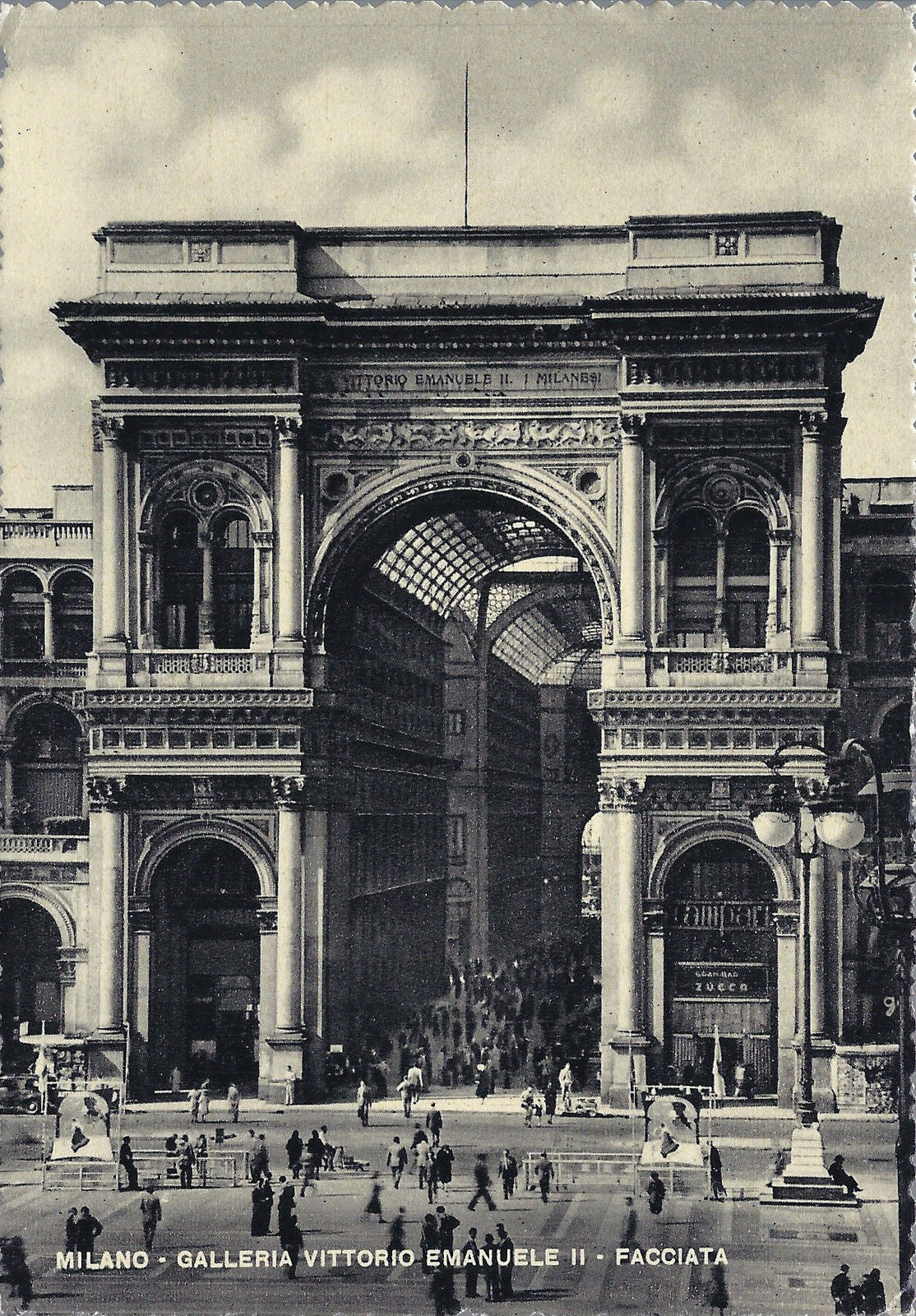 MILANO - GALLERIA VITTORIO EMANUELE II - FACCIATA - NV