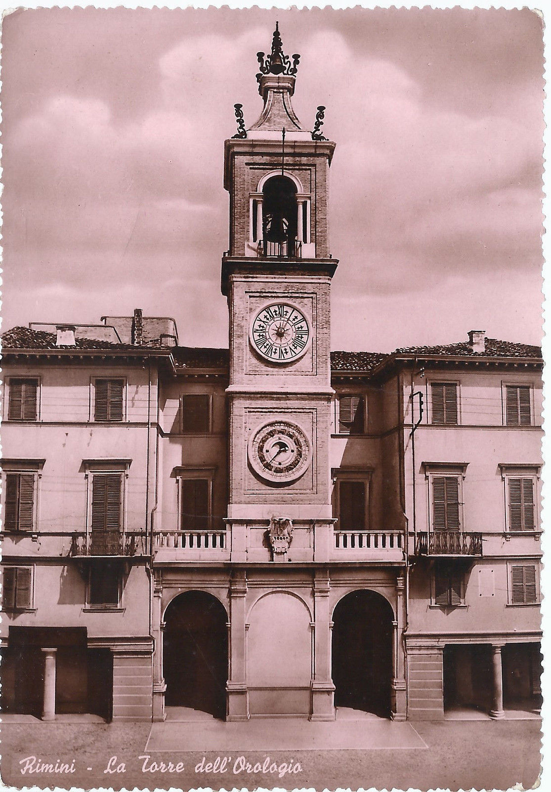 RIMINI - LA TORRE DELL'OROLOGIO - V 1956 - FG - Acquere