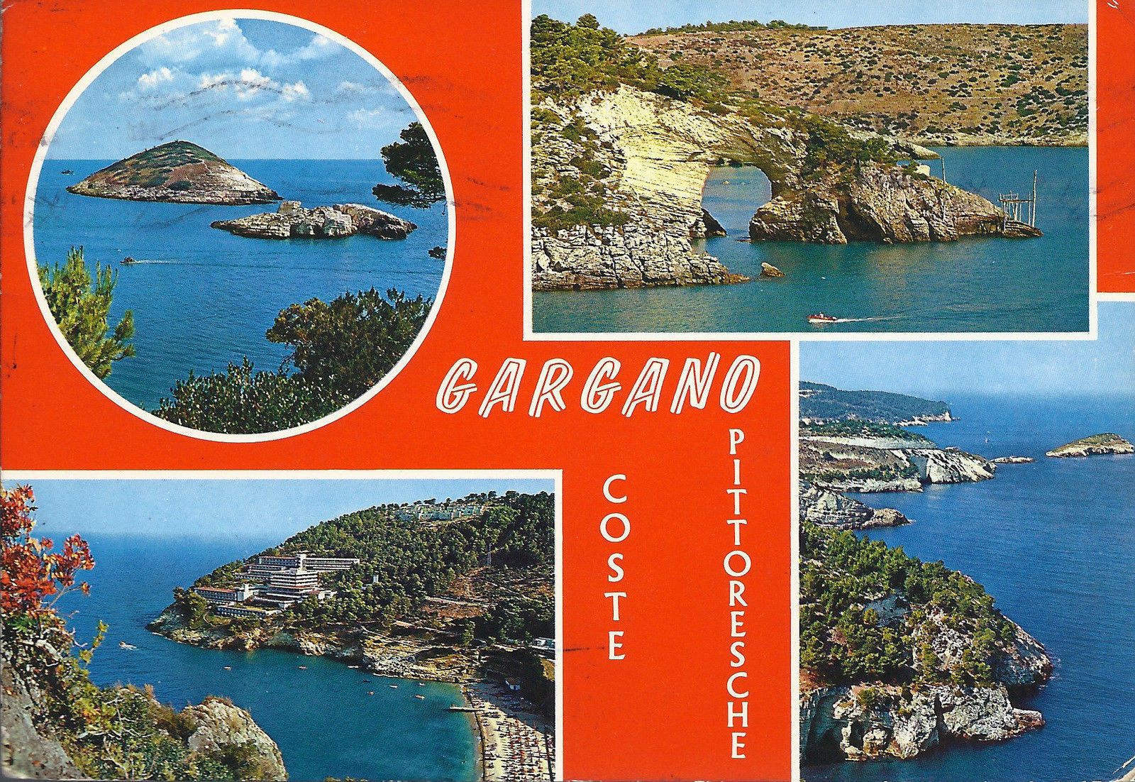 GARGANO - COSTE PITTORESCHE - 4 VEDUTINE - V1974
