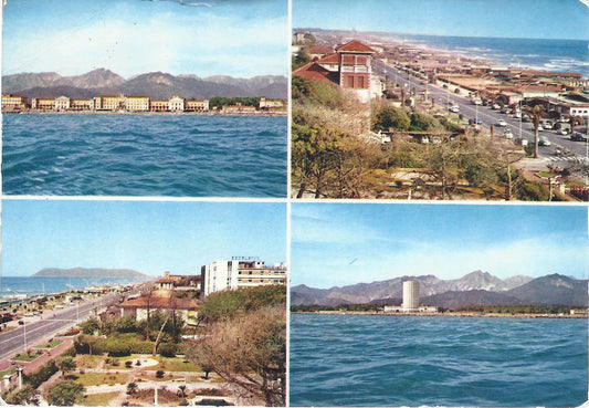 MARINA DI MASSA - SALUTI - 4 VEDUTE - V1966