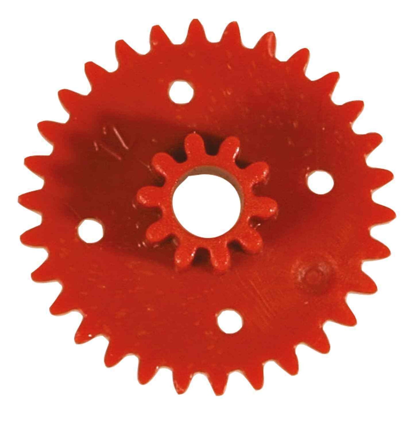 RUOTA DENTATA DOPPIA-MODULO 0,5 30/10 DENTI DIAM. 15 MILL. FORO 2,9 - 2 PEZZI