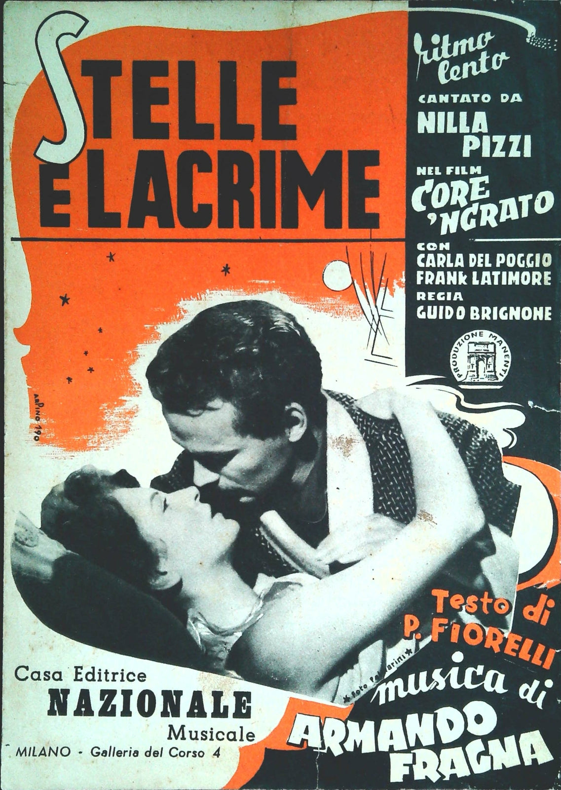 STELLE ELACRIME - NILLA PIZZI - SPARTITO-SHEET MUSIC
