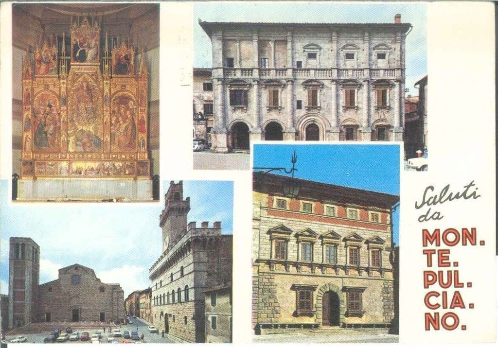 MONTEPULCIANO - QUATTRO VEDUTE -V1971