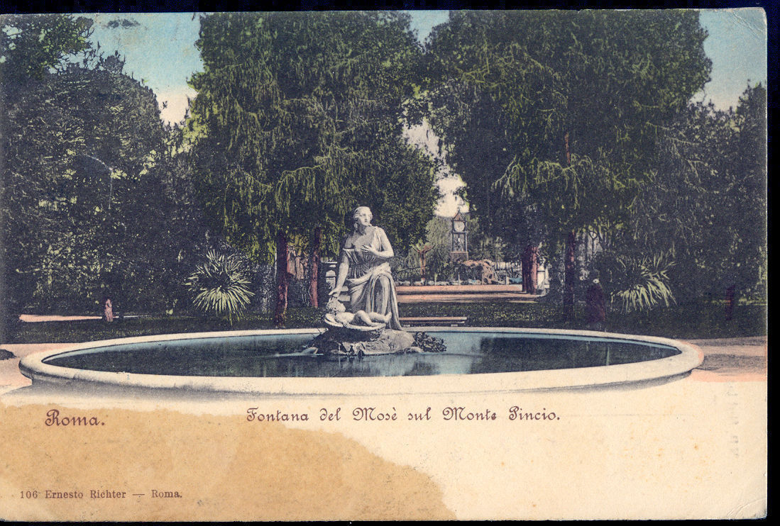 ROMA - FONTANA DEL MOSE' SUL MONTE PINCIO - V1903