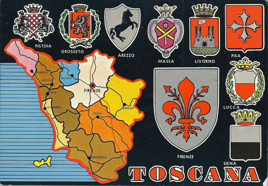 TOSCANA - DISEGNATA - STEMMI - V 1977 - FG