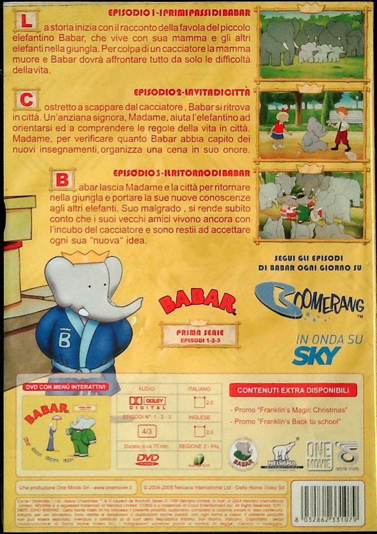 BABAR - PRIMA SERIE EP 1-2-3 - DVD