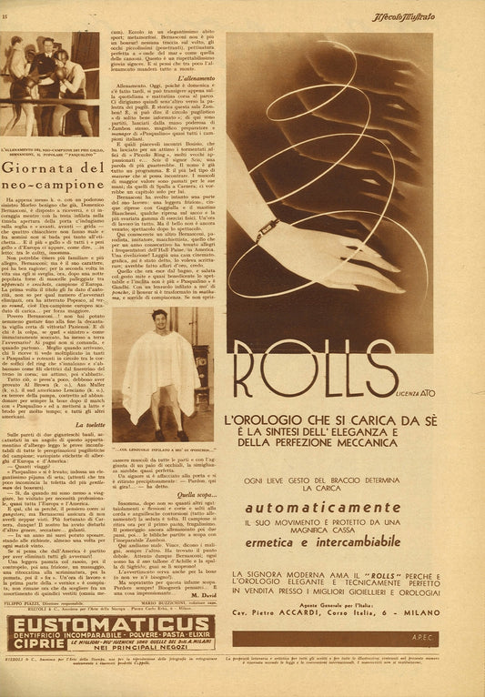 ROLLS. L'OROLOGIO CHE SI CARICA DA SE' - ADVERTISING