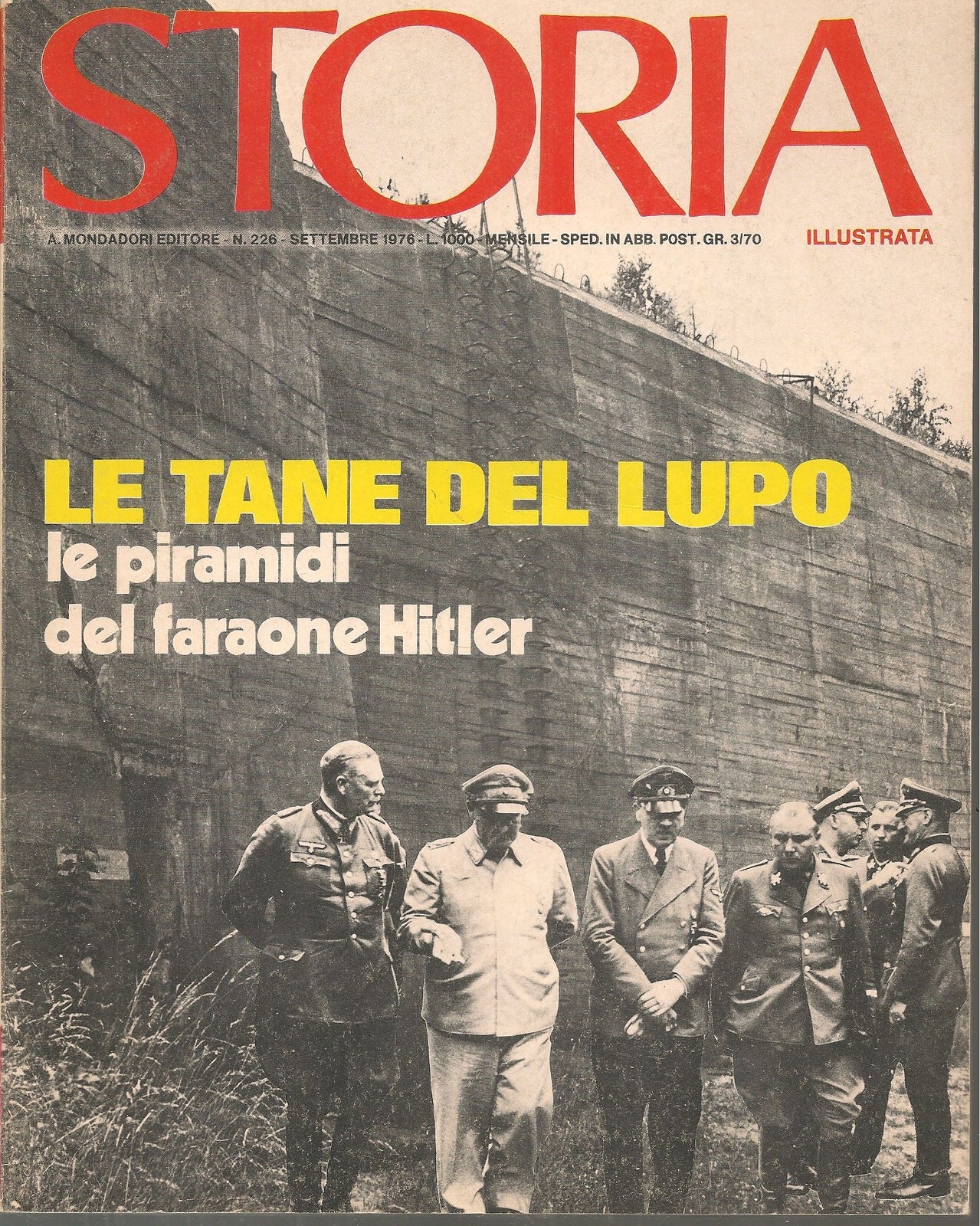 STORIA ILLUSTRATA N. 226 - SETTEMBRE 1976 - LE TANE DEL LUPO