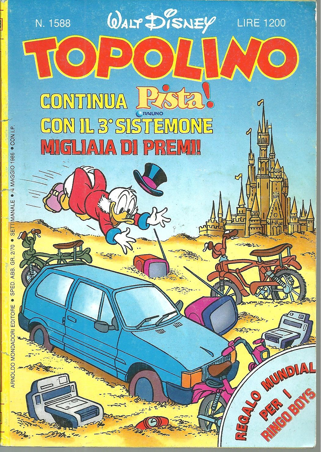 TOPOLINO N. 1588 - 4 MAGGIO 1986