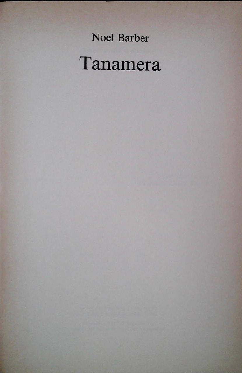 TANAMERA - NOEL BARBER - CDE 1983 - OUTLET DEL LIBRO
