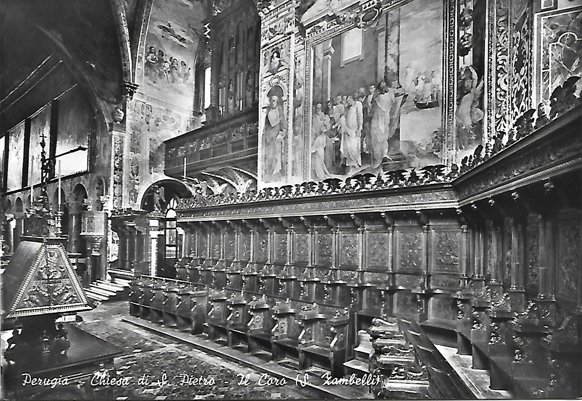 PERUGIA - CHIESA DI S. PIETRO - IL CORO - NV