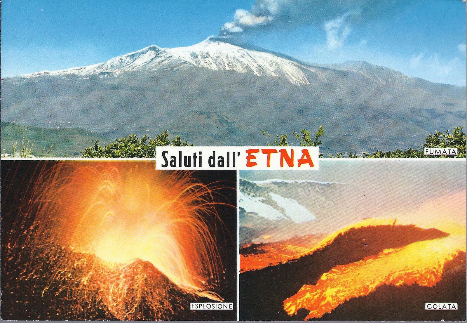 CATANIA - ETNA - SALUTI - 3 VEDUTE - VIB1971