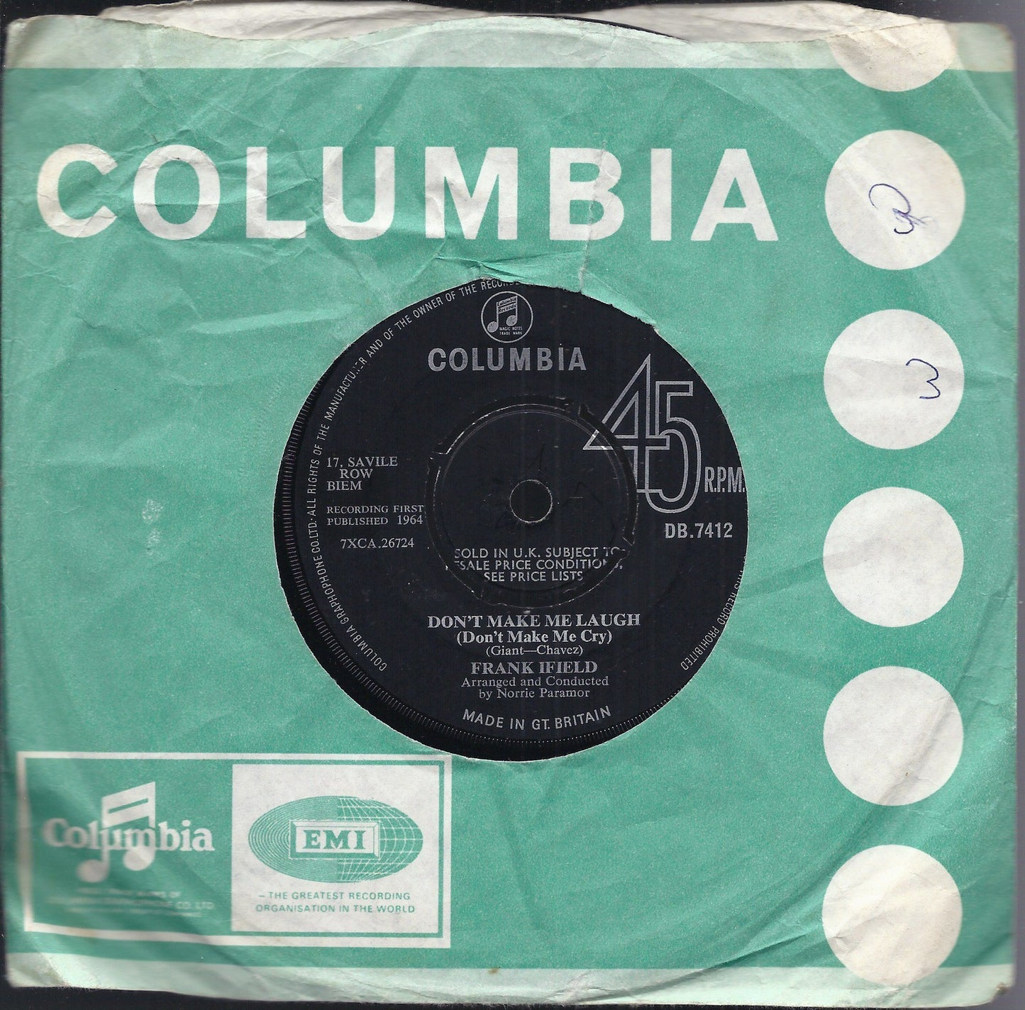 DON'T MAKE ME LAUGH - WITHOUT YOU -- FRANK IFIELD