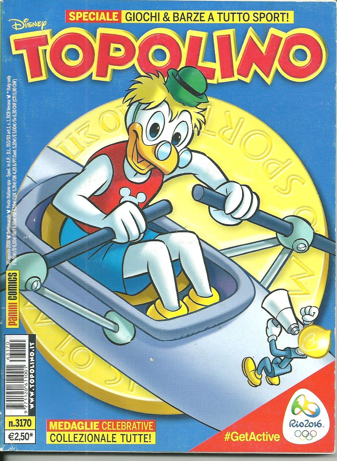 TOPOLINO N. 3170 - 30 AGOSTO 2016