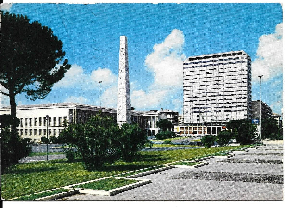 ROMA - EUR STELE DI MARCONI E PIAZZALE ITALIA - V1979