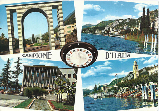 CAMPIONE D'ITALIA - 4 VEDUTE - NV - FG