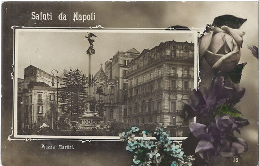 NAPOLI - SALUTI - PIAZZA MARTIRI - V 1910 - FP