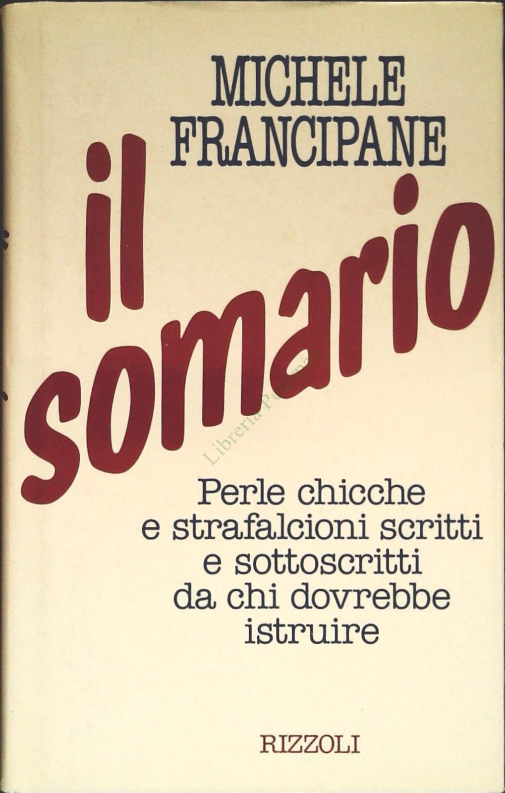IL SOMARIO - MICHELE FRANGIPANE