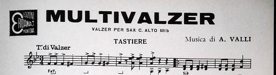 MULTIVALZER. valzer - FARTFALLONE. valzer - SPARTITO-SHEET MUSIC