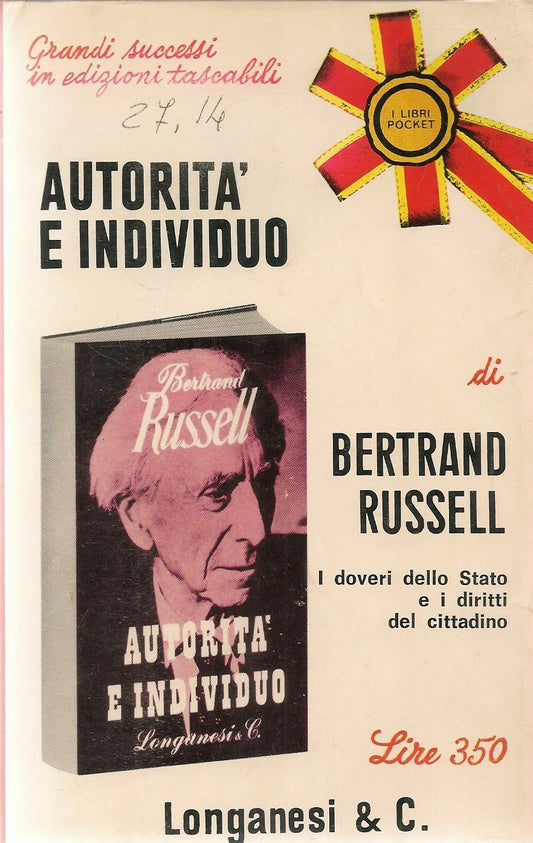 AUTORITA' E INDIVIDUO - BERTRAND RUSSEL