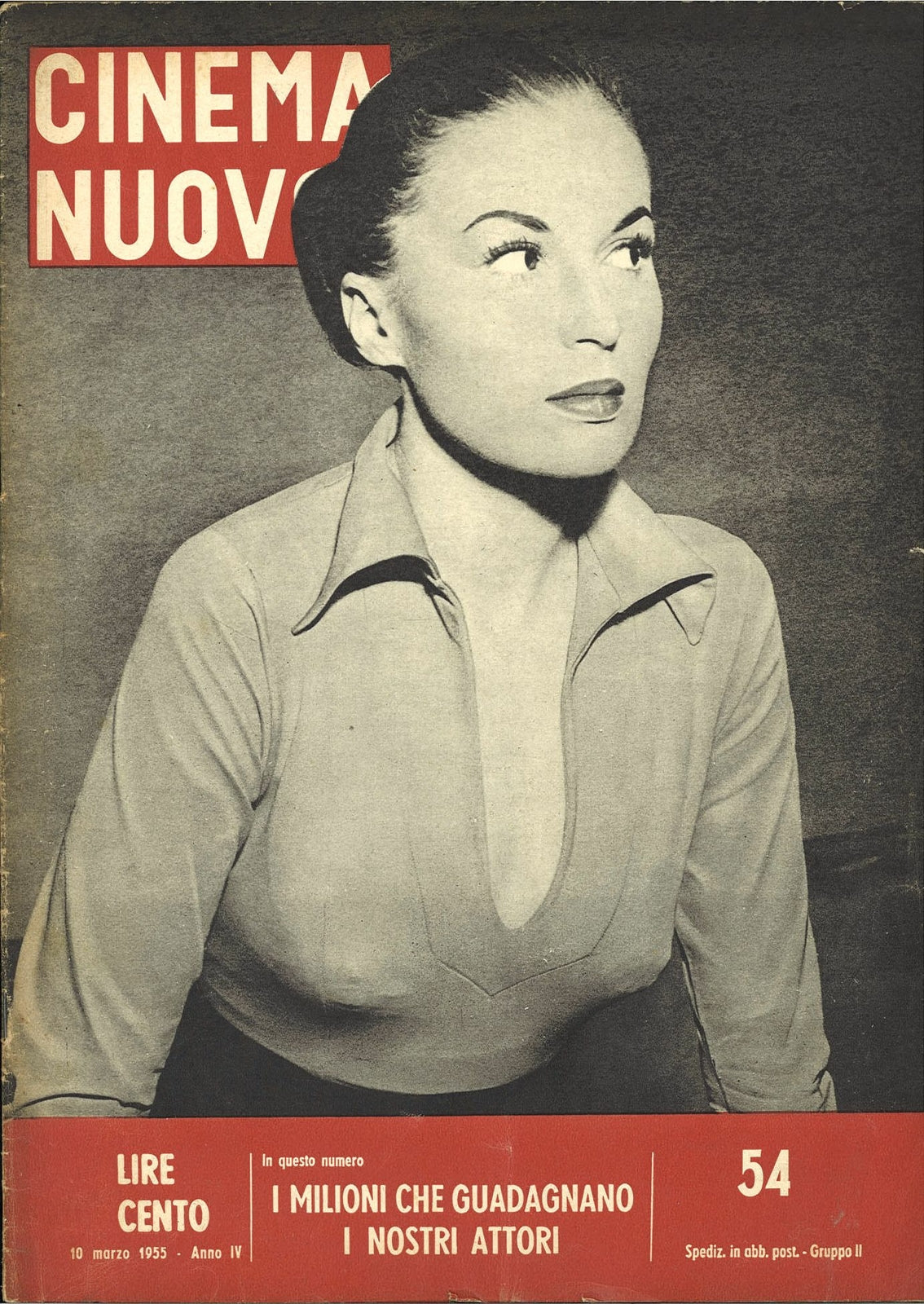 CINEMA NUOVO N. 54 - I MILIONI CHE GUADAGNANO I NOSTRI ATTORI,