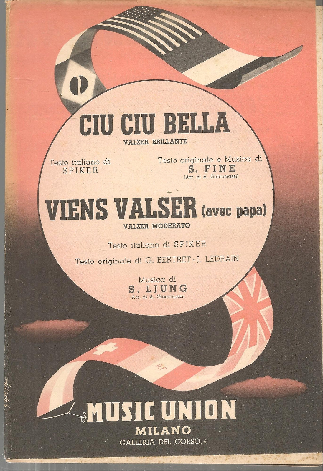 CIU CIU BELLA. valzer - VIENS VALSER. valzer -SPARTITO-SHEET MUSIC