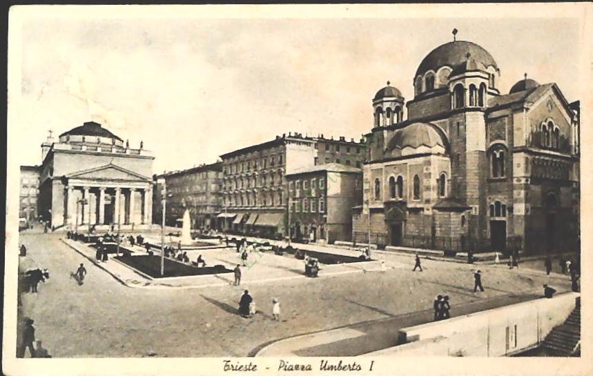 TRIESTE - PIAZZA UMBERTO I - V1957