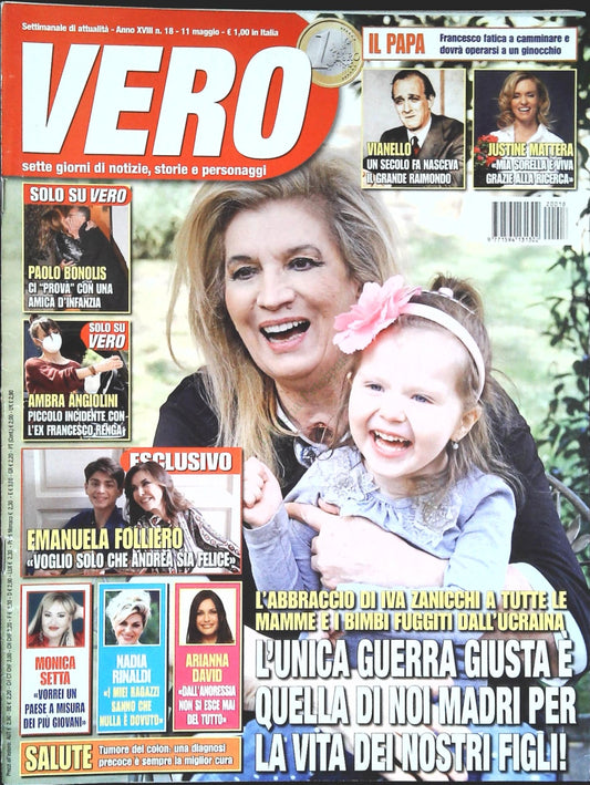 VERO 11 MAGGIO 2023 - IVA ZANICCHI-FOLLIERO-ONOLIS-ANGIOLINI-OUTLET DEL LIBRO