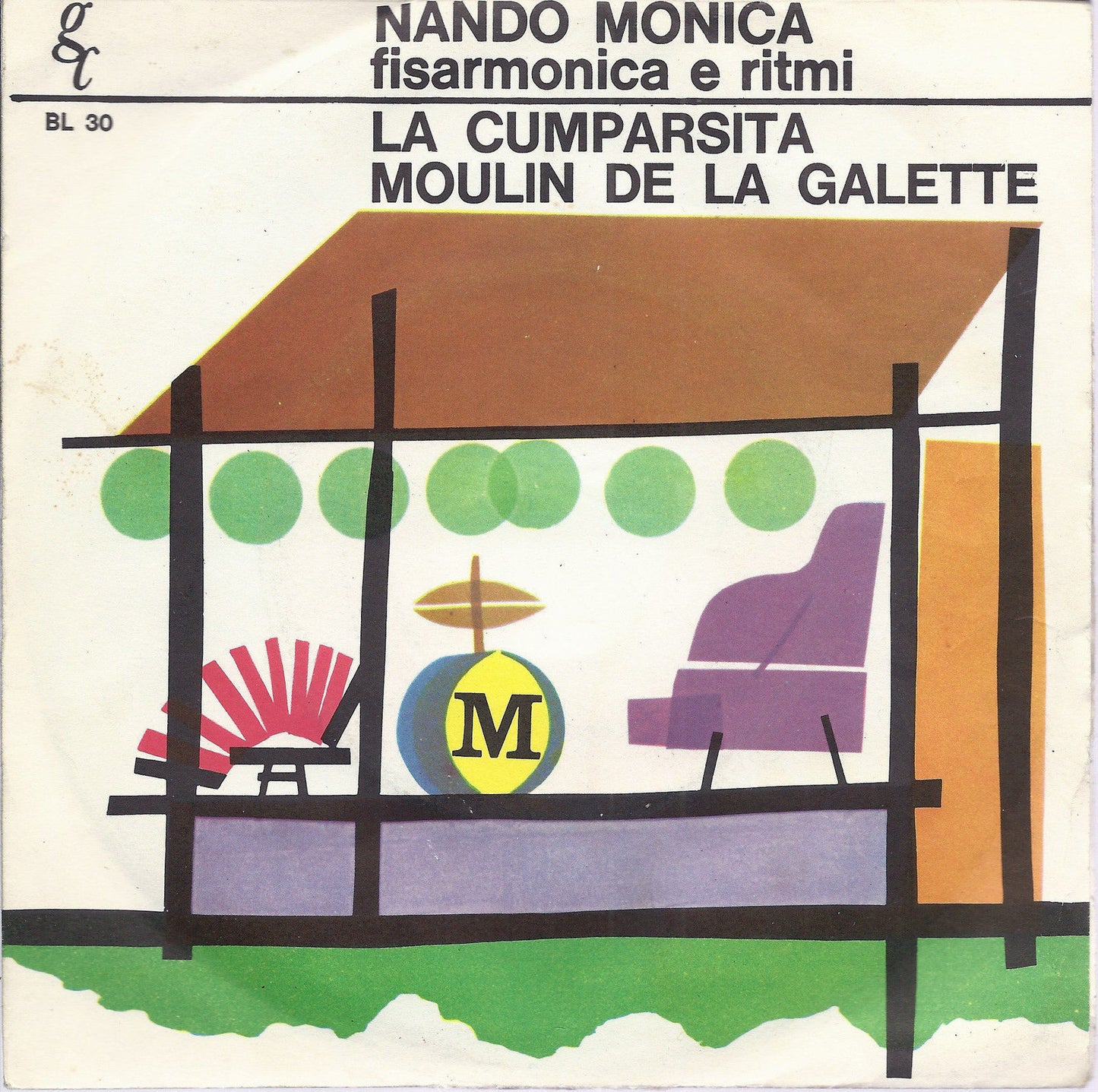 LA CUMPARSITA - MOULIN DE LA GALETTE # NANDO MONICA  -  fisarmonica e ritmi