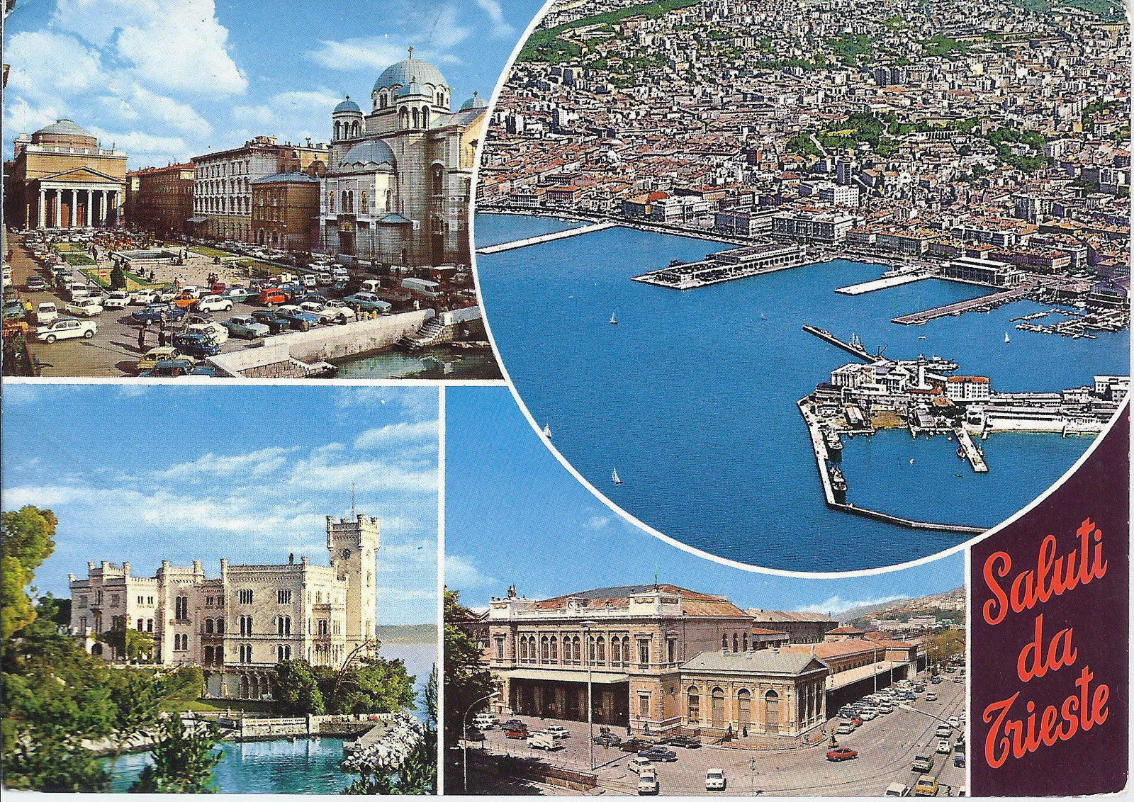 TRIESTE - SALUTI - 4 VEDUTE - V1972