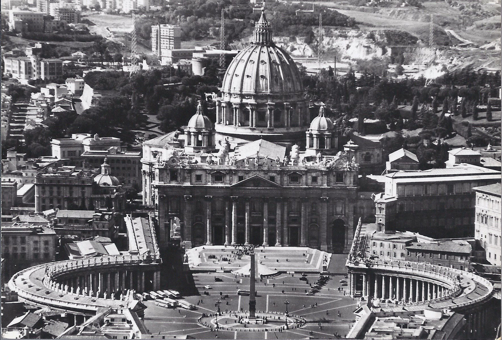 ROMA - VEDUTA AEREA DI SAN PIETRO - NV