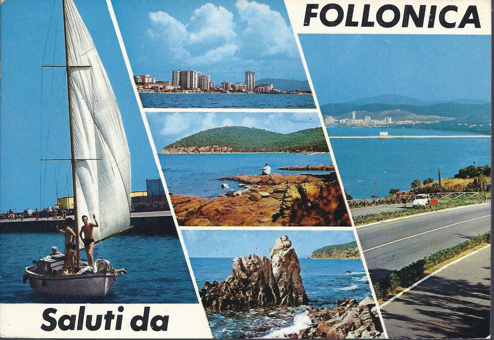 FOLLONICA - SALUTI - 5 VEDUTE - V 1974 - FG