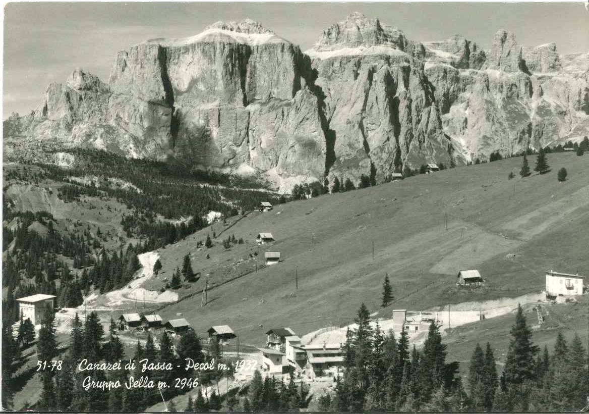 CANAZEI DI FASSA PECOL PANORAMA - V1963