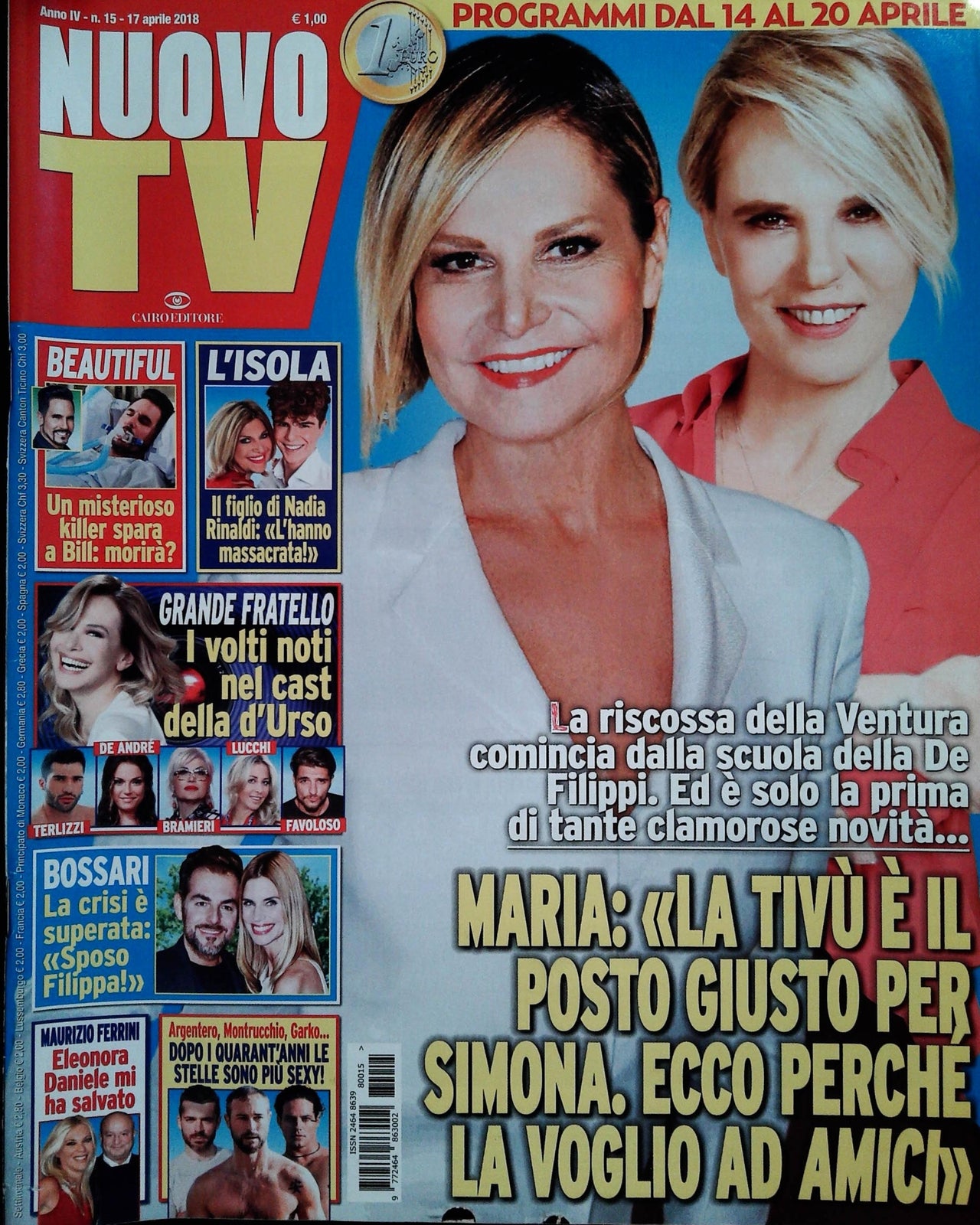 NUOVO TV 17 APRILE 2018 - NAFIA RINALDI-BIOSSARI- DE FILIPPI VENTURA