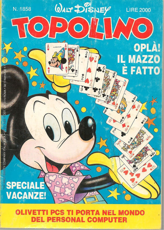 TOPOLINO N. 1858 - 7 LUGLIO 1991