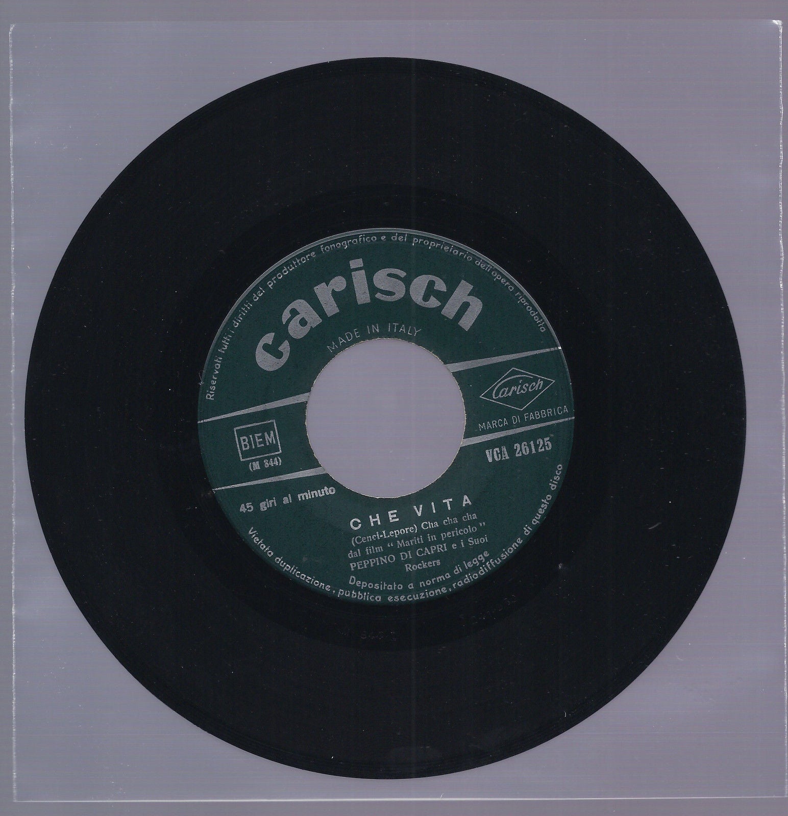 CHE VITA - TU SEI L'ORIZZONTE == PEPPINO DI CAPRI e i Suoi Rockers