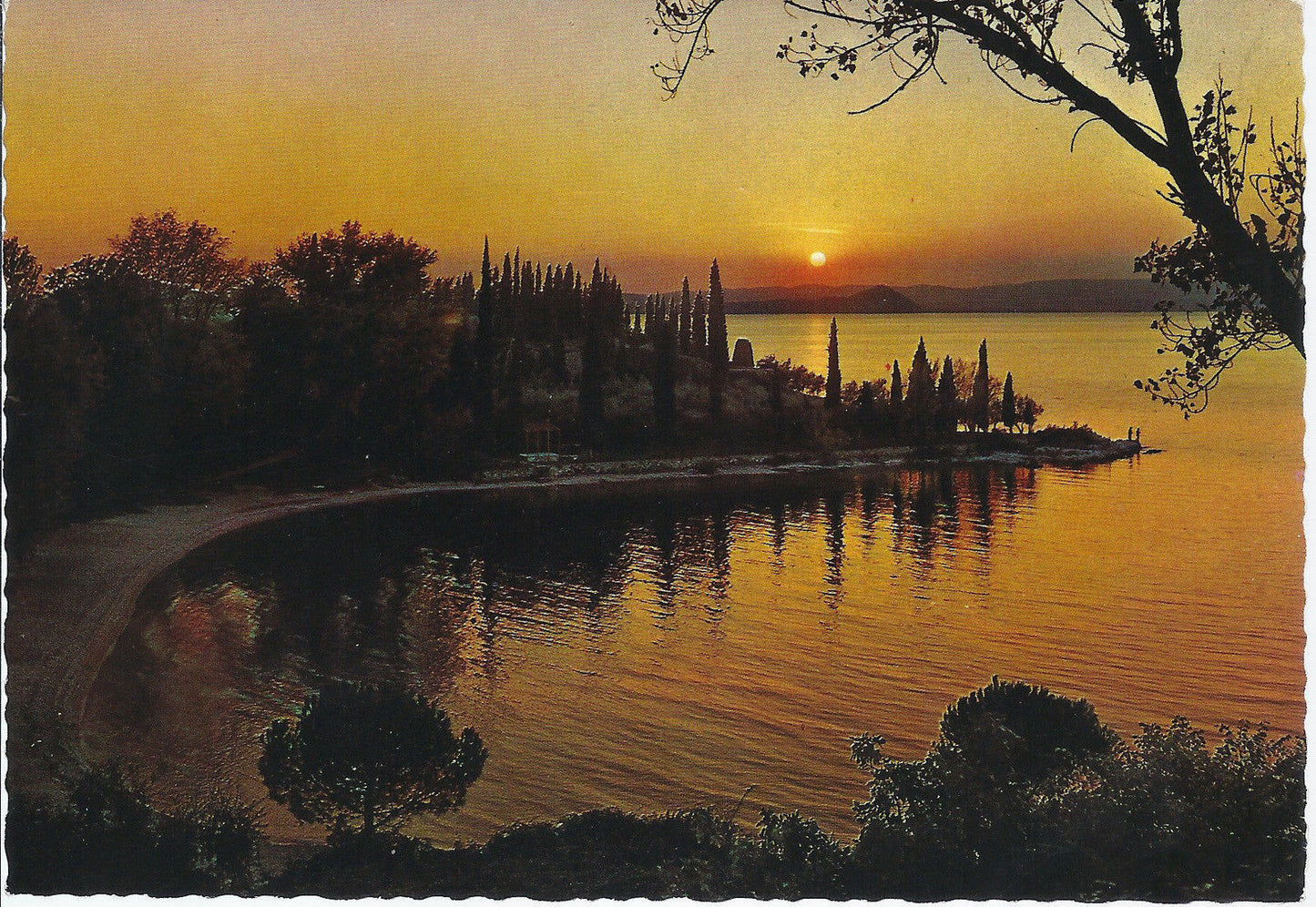 BAIA DELLE SIRENE AL TRAMONTO - LAGO DI GARDA - NV