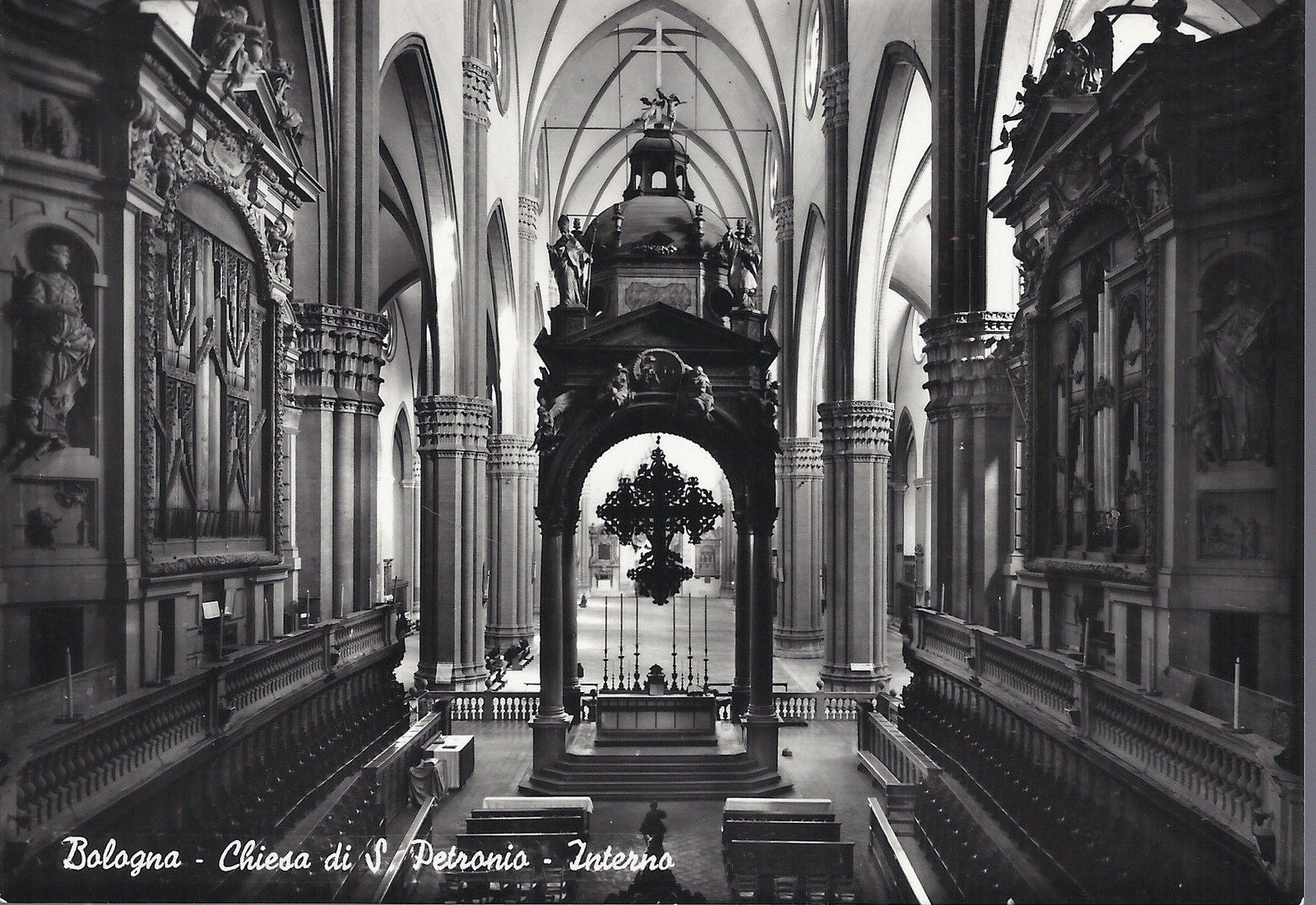 BOLOGNA - CHIESA DI S. PETRONIO - INTERNO - NV - FG