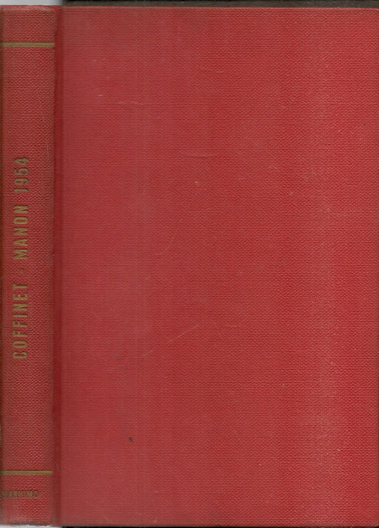 MANON 1954 - CHRISTIAN COFFINET - ED. MARVIMO 1954