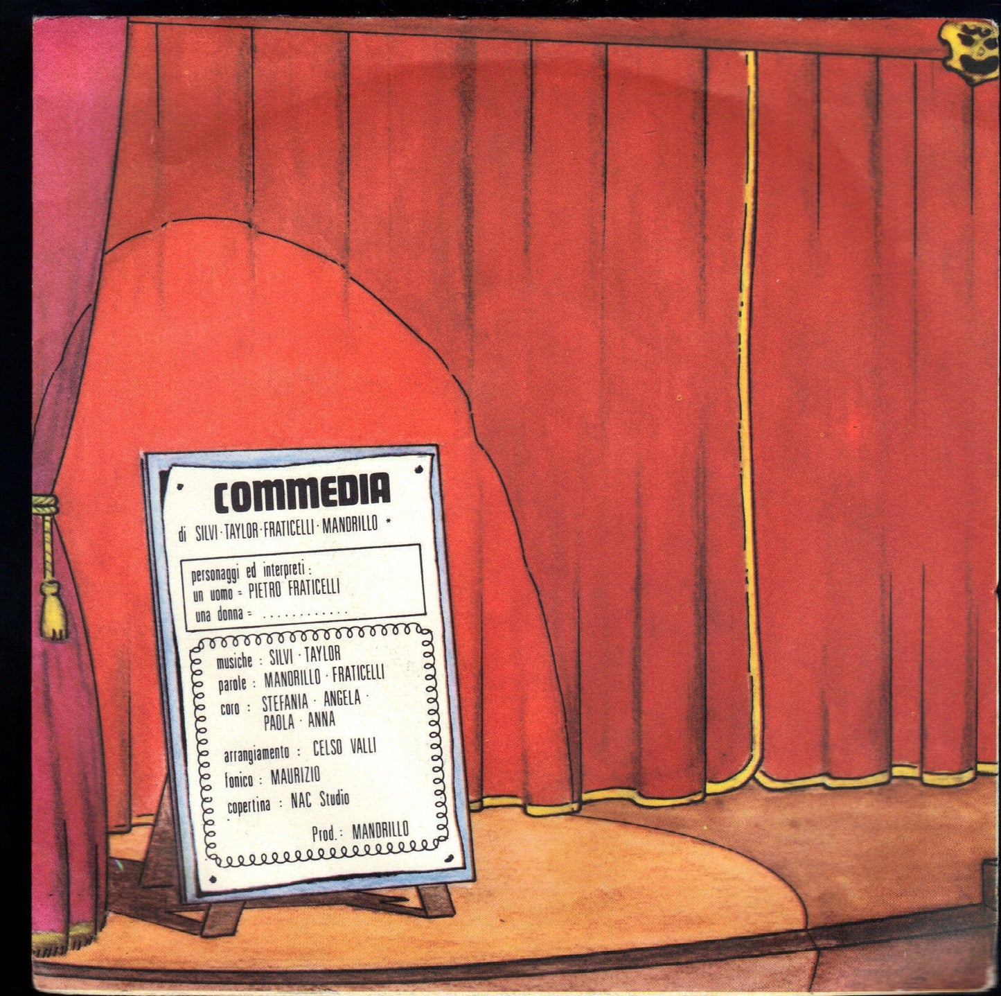 COMMEDIA - OCCHI VERDI - MANDRILLO - 45 GIRI