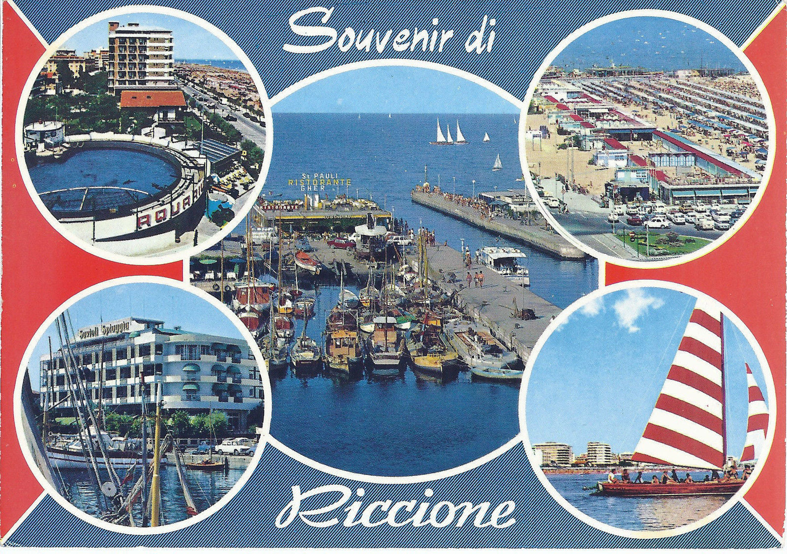 RICCIONE - SOUVENIR - 5 VEDUTE - VIB 1979 - FG