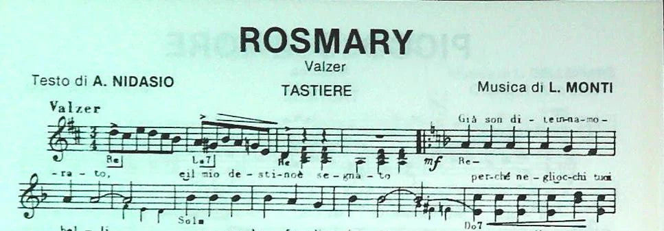 LISCIO NON TI LASCIO - NOVE BRANI - SPARTITO-SHEET MUSIC