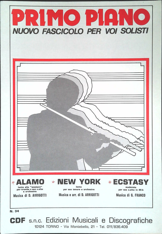 ALAMO - NEW YORK - ECSTASY - SPARTITO-SHEET MUSIC