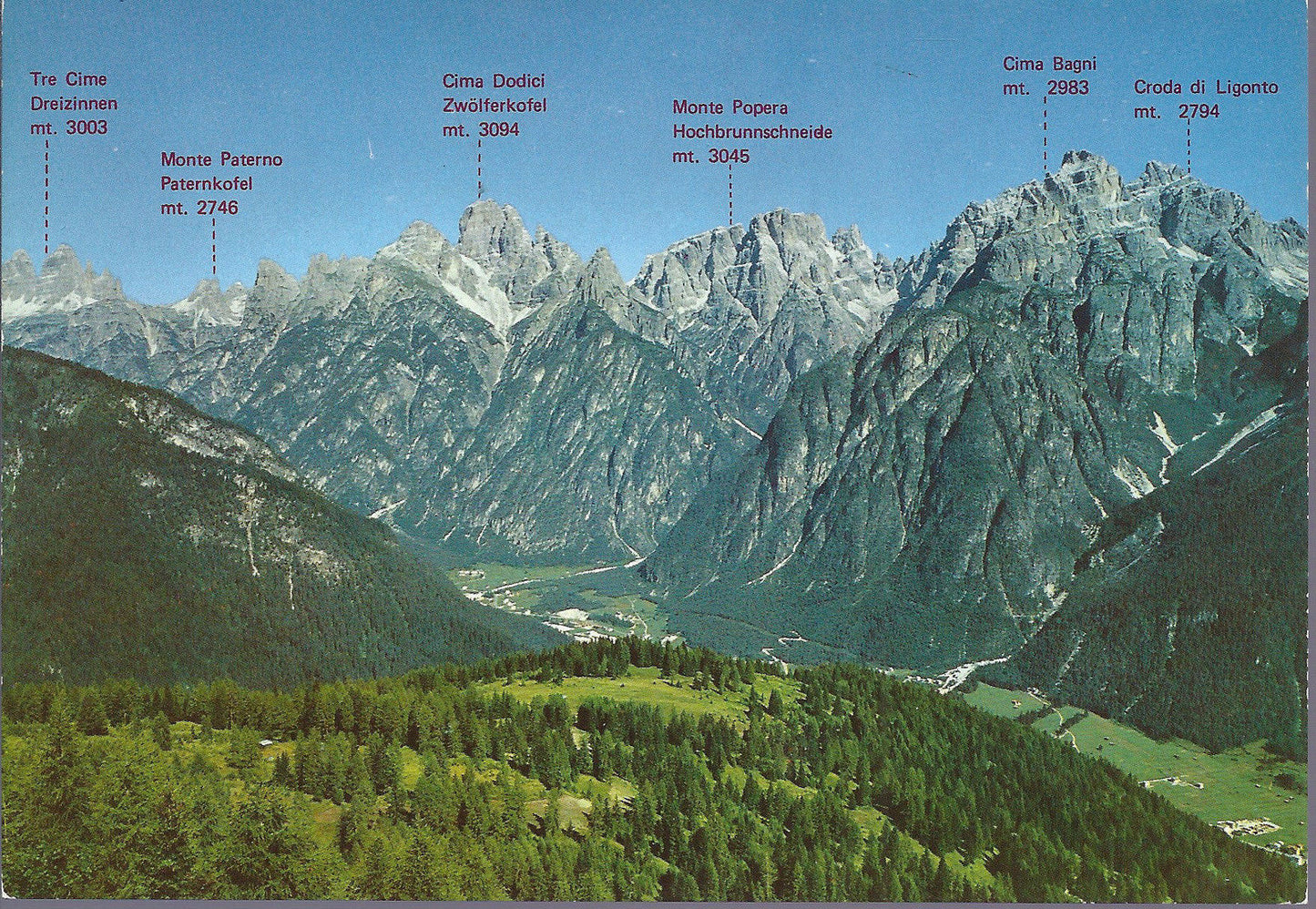 AURONZO DI CADORE - PANORAMA DA MONTE AGUDO - NV - FG