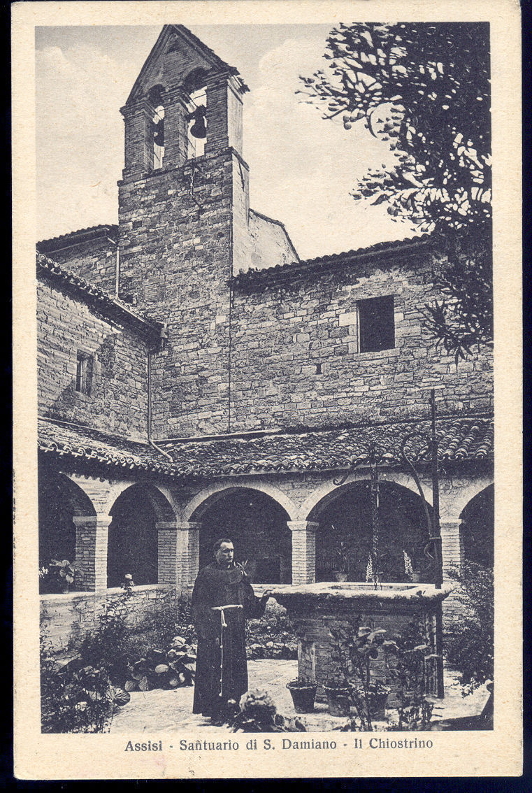 ASSISI - SANTUARIO DI S. DAMIANO - IL CHIOSTRINO - V1942