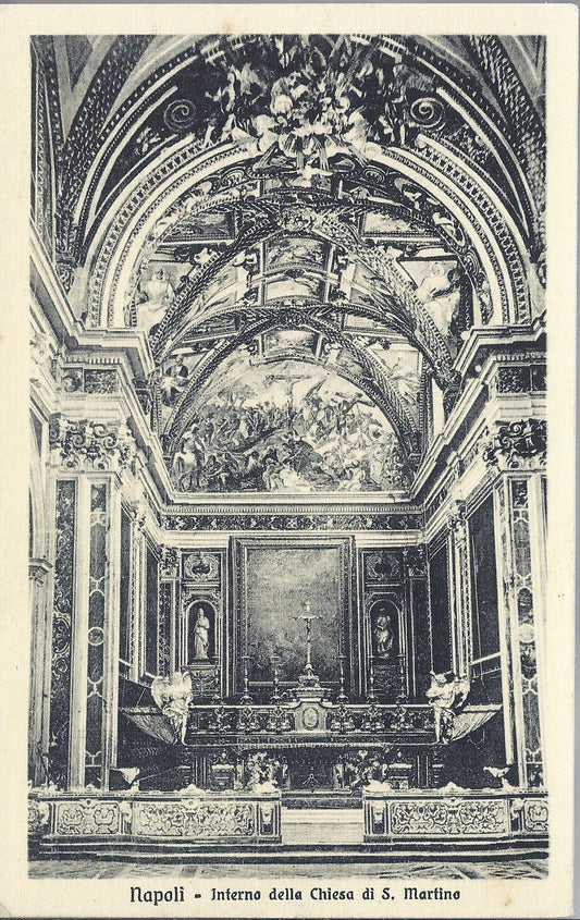 NAPOLI - INTERNO DELLA CHIESA DI S. MARTINO - NV - FP